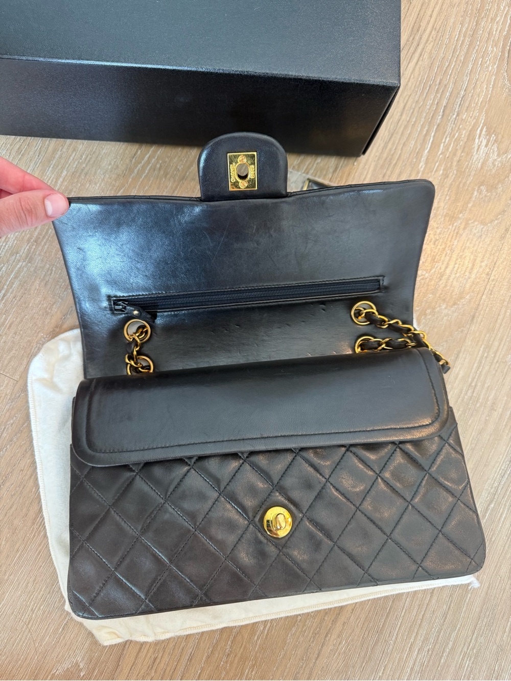 Chanel Lambskin Medium Classic Double Flap - Picture 13 of 15